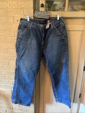 Ariat Men's Dark Blue Relaxed FR Boot CutJeans